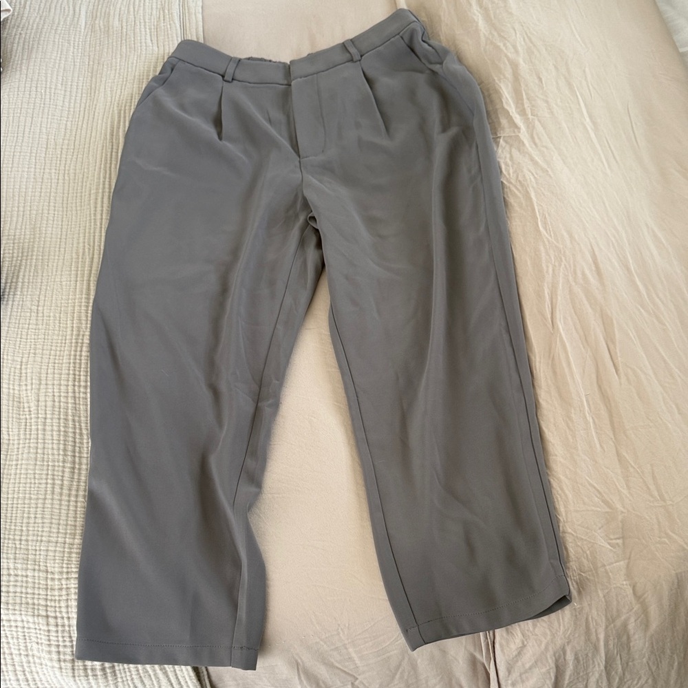 HALARA women’s Straight Pleat Dress Pants - Gray